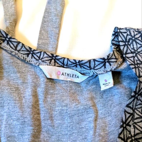 Athleta Dress Vyasa Asphalt Gray Tiger Lily Sleeveless Floral - Picture 8 of 10